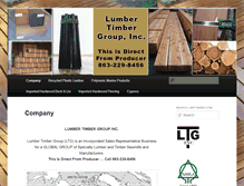 Tablet Screenshot of lbrtimber.com